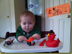 High Chair Playing