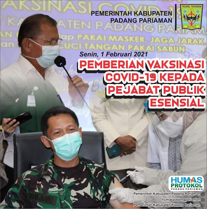 Pemkab Padang Pariaman Resmi Launching Pemberian Vaksinasi Covid-19