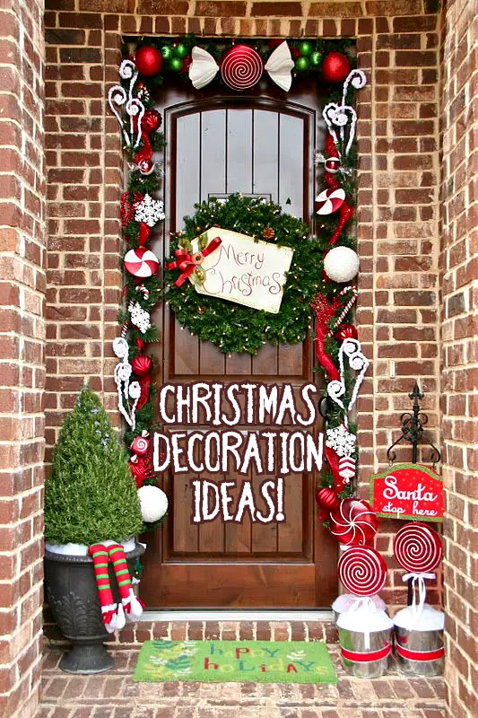 Ιδέες Χριστουγεννιάτικης Διακόσμησης για την Είσοδο του Σπιτιού