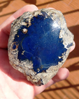 raw blue amber stone