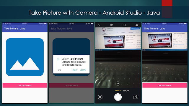 Take Picture with Camera - Android Studio - Java