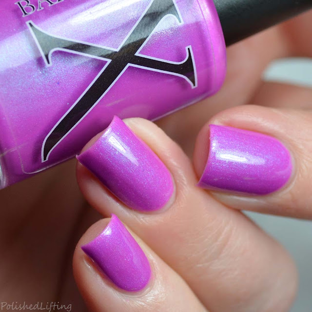 purple neon nail polish