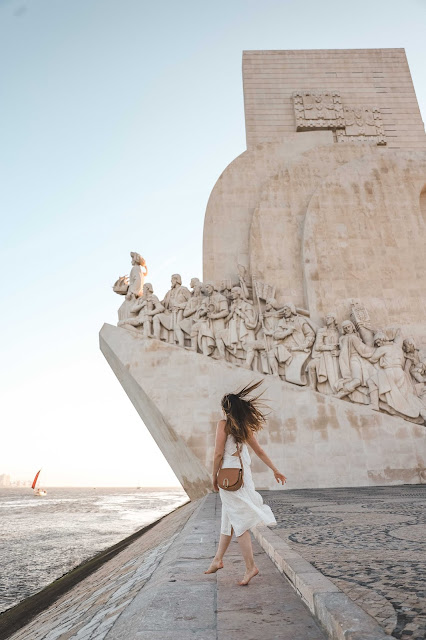 Alicia Mara at Monument to the Discoveries| Lisbon Guide Tips and Tricks