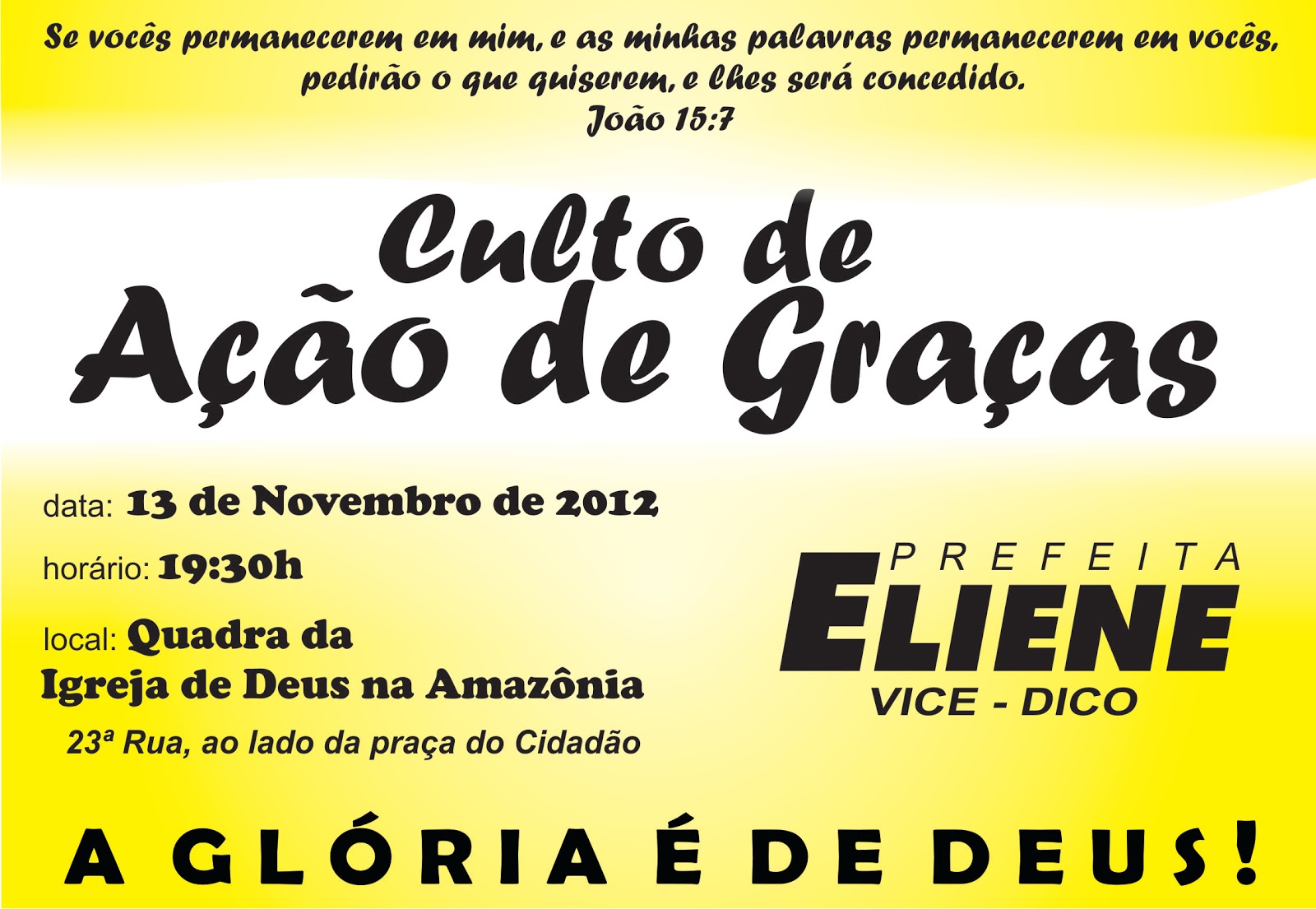 GV Notícias: Convite da Prefeita eleita Eliene Nunes