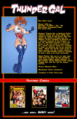 Sexy Superheroine XXX Adult comic book - Thunder Gal bio