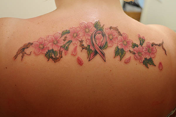 Cancer Ribbon Tattoos Designs