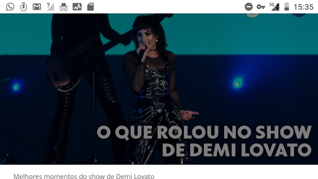 Demi Lovato voltou ao Brasil com a turnê do disco "Holy Fvc