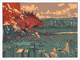 Godzilla Standard Edition Screen Print by Jared Muralt