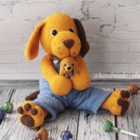 perro amigurumi