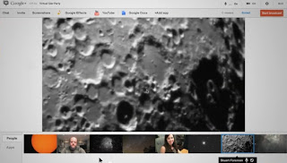 Un hangout Virtual Star Party su Google+. Fonte: Google