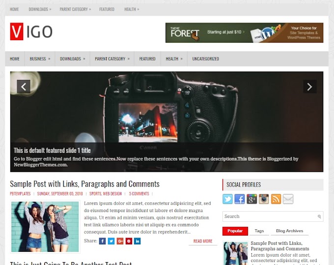 Vigo Blogger Template 