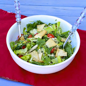 Chicken Chopped Salad with Avocado Dressing | The Sweets Life