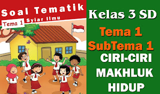 Soal-Soal-Tematik-Kelas-3-SD-Tema-1-Subtema-1-Ciri-Ciri-makhluk-Hidup-dan-Kunci-Jawaban 