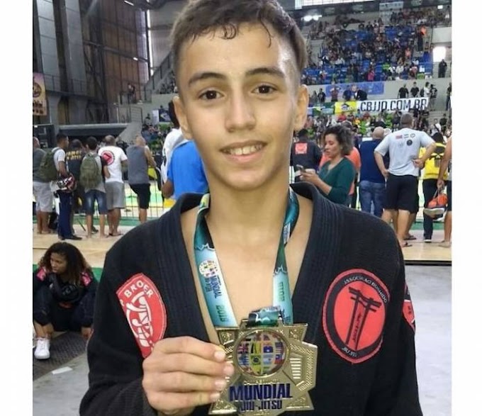 Com 13 anos, rondoniense é campeão mundial de Jiu-Jitsu no Rio de Janeiro