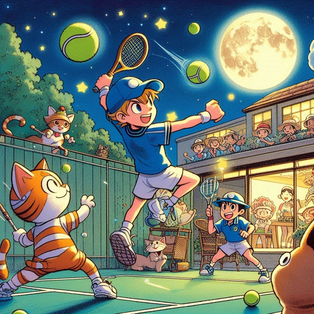 Love-Lost on the Court: The Chubby Cat and Kitten’s Tennis Trials