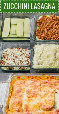 ZUCCHINI LASAGNA WITH GROUND BEEF