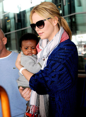 Hollywood Actress Charlize Theron adopted baby Jackson