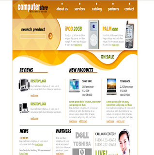 computer store template