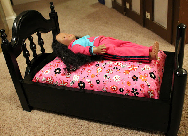 Repurposed Chair doll bed http://bec4-beyondthepicketfence.blogspot.com/2011/12/doll-bed.html