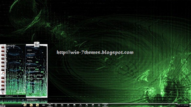 windows 7 wallpaper themes. Download Free Matrix Windows 7