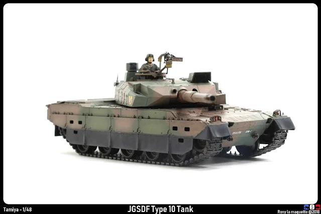 Maquette du JGSDF Type 10 Tank de tamiya au 1/48.