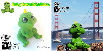 Designer Con 2019 Exclusive Baby Fatts OG Edition Resin Figure by Big C x Kendra Thomas