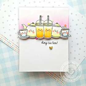 Sunny Studio Stamps: Tea-riffic Summer Sweets Frilly Frame Dies Everyday Card by Franci Vignoli