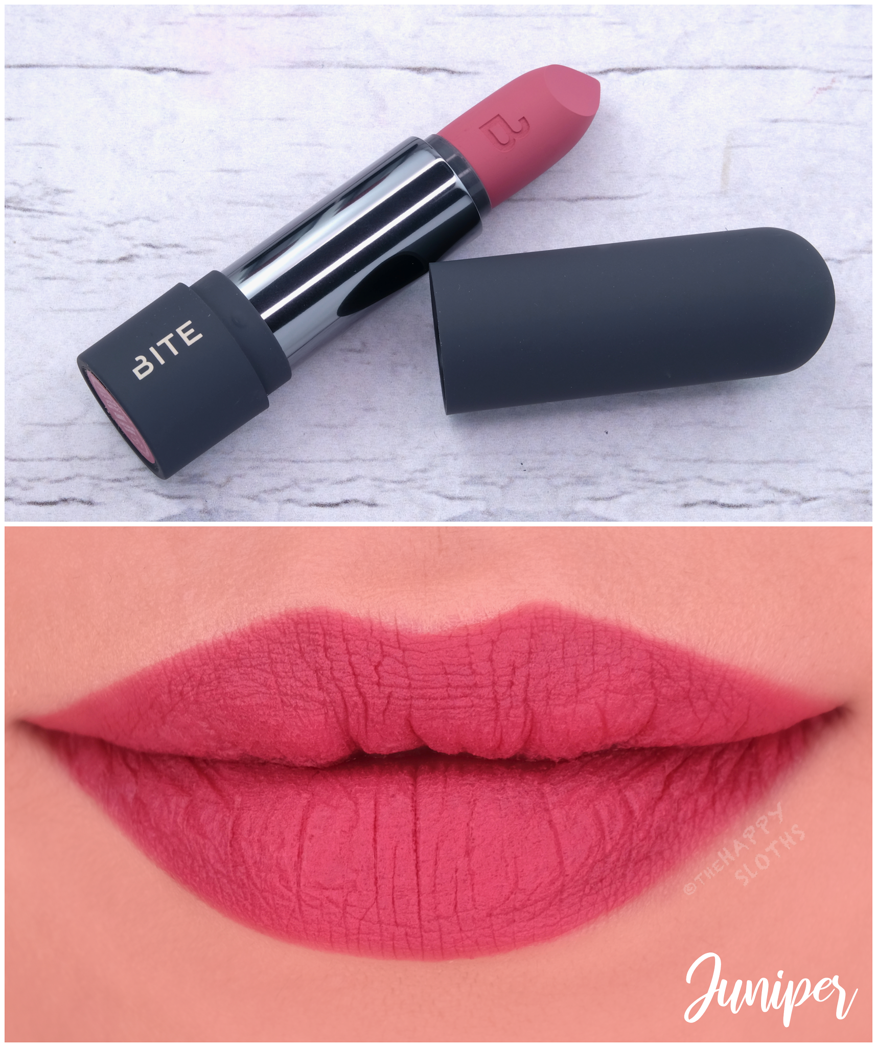 Bite Beauty | Power Move Soft Matte Lipstick in "Juniper": Review and Swatches