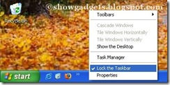 Unlocking Taskbar
