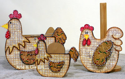 pintura country galinhas cozinha mdf
