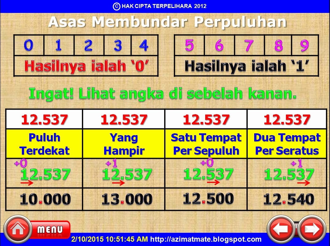 AZIMAT SEKOLAH RENDAH: BUNDAR PERPULUHAN