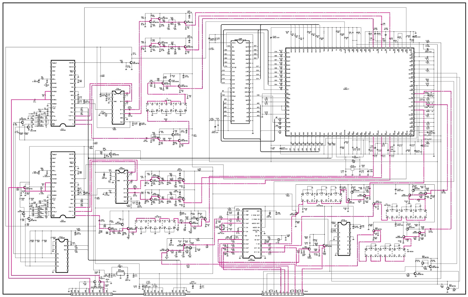 WP32A30 – LG 32 inch CRT TV – Circuit Diagram | Schematic