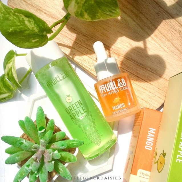 Fruitlab Skincare Green Apple toner & mango serum review