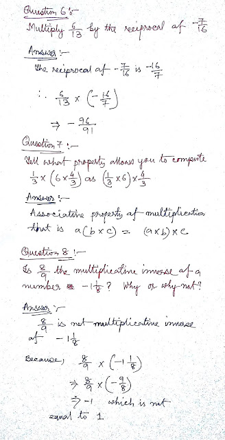 cbse class 8 maths rational numbers 