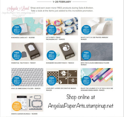 Angela's PaperArts: Stampin Up 2023 SAB Sale-a-Bration  second release items