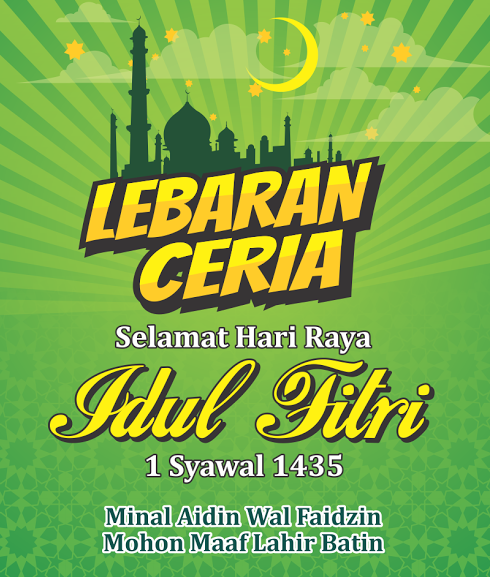 Amplop Kartu Ucapan Lebaran Hari Raya CDR File CorelDraw 