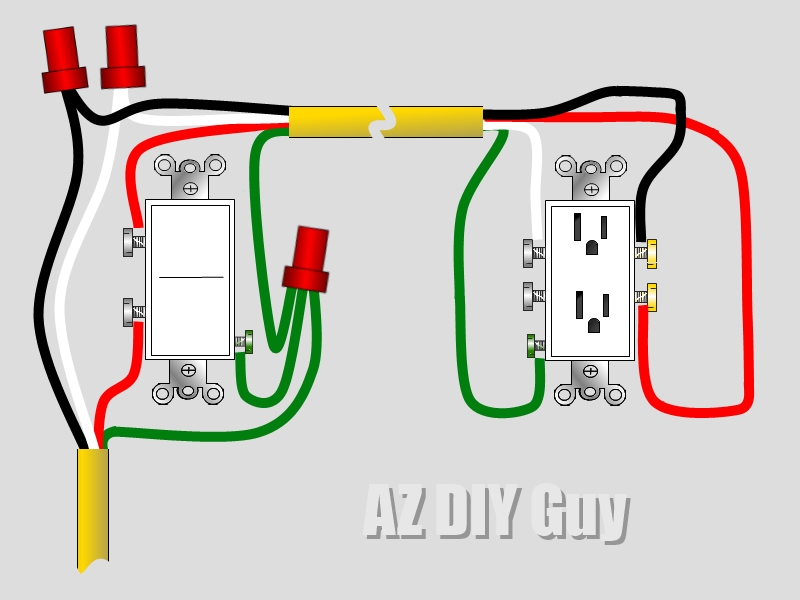 How To: Wire a Split, Switched Outlet by AZ DIY Guy's ...