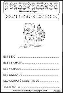 Produção de texto 1º ano de  alfabetização