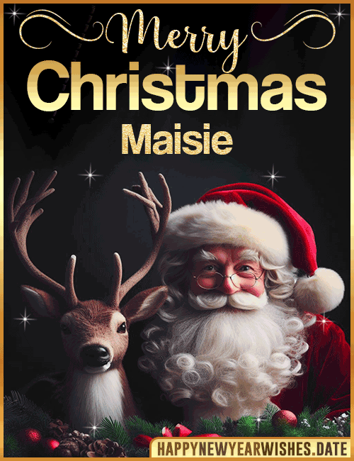 Merry Christmas gif Maisie