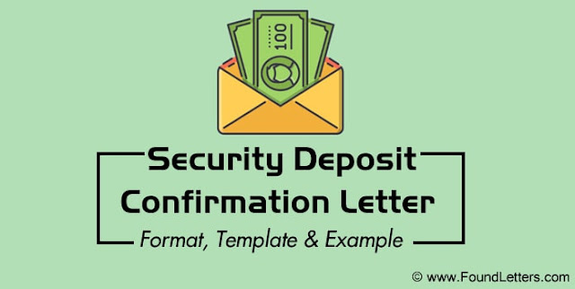 Security Deposit Confirmation Letter Format