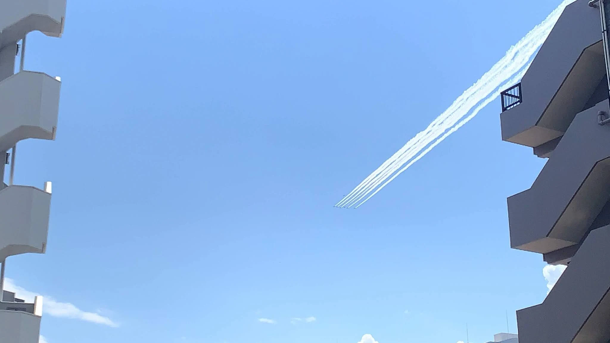 Blue impulse 2020 in Tokyo