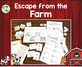 Escape from the Farm! A Subtraction Breakout Activity | Apples to Applique