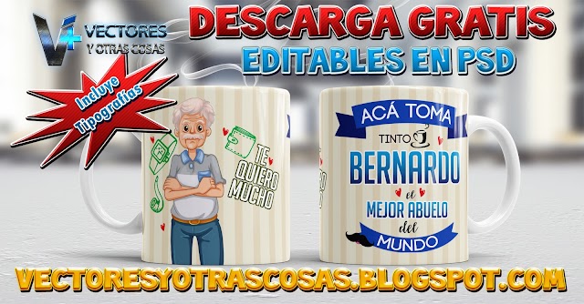 Diseño para sublimar Taza de Abuelo - Tazas de Profesiones