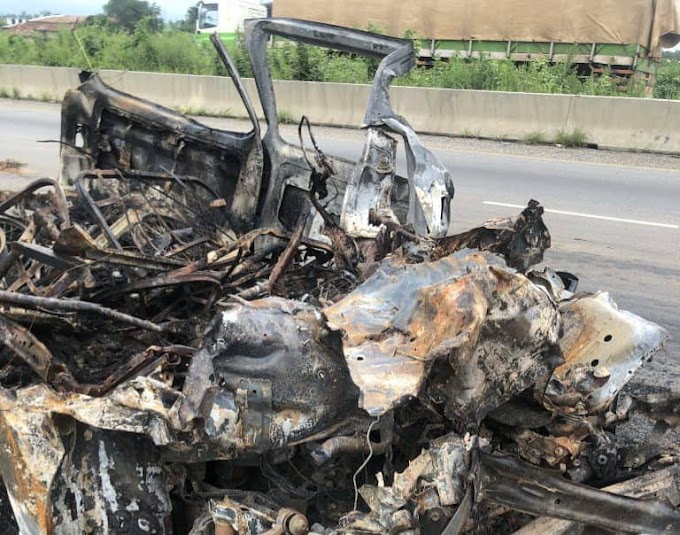 19 Burnt Beyond Recognition in Auto Crash