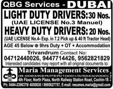 Contracting company jobs for Middle East large job vacancies