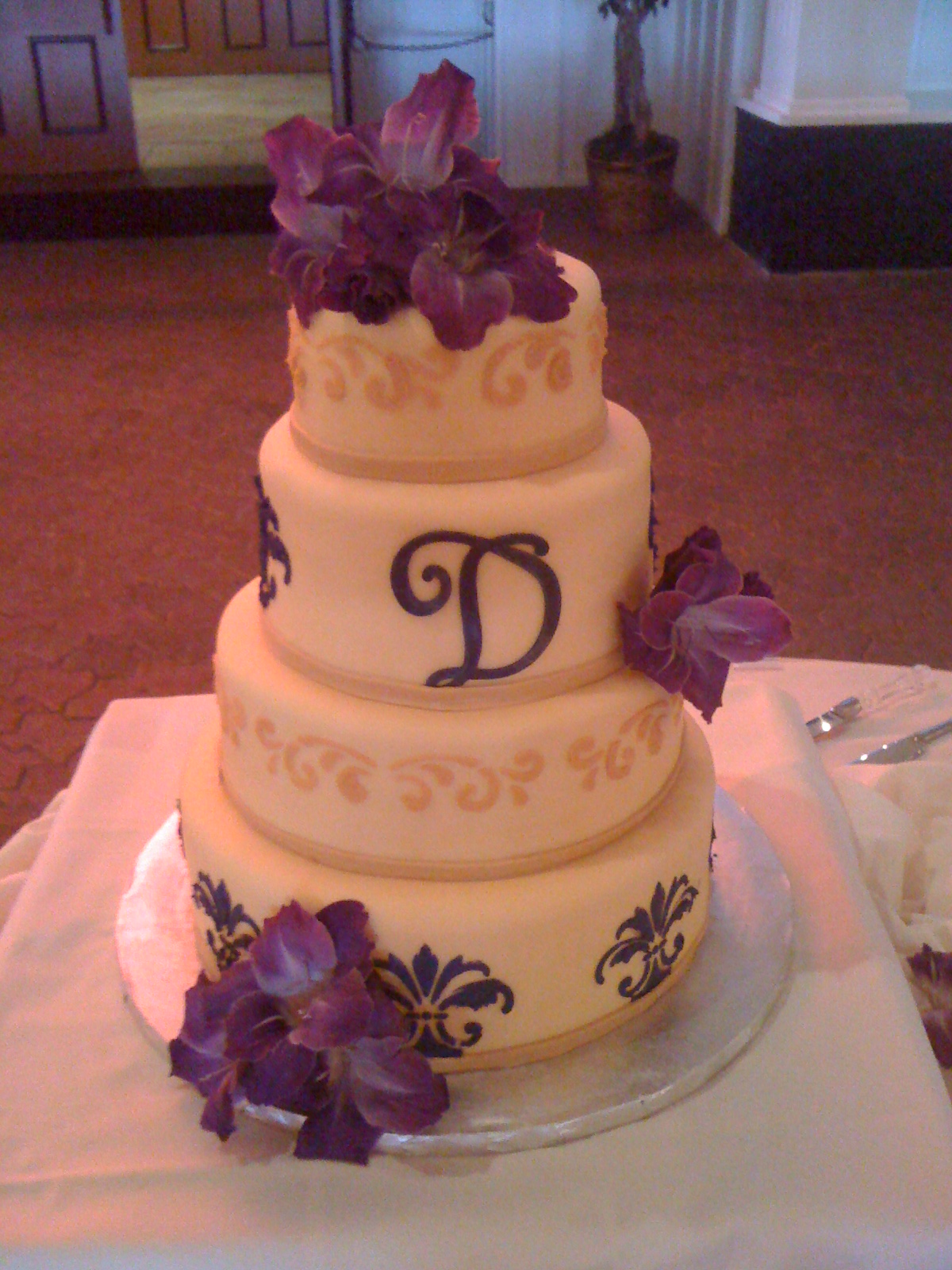 simple wedding cake decorations Colorful Wedding Cake