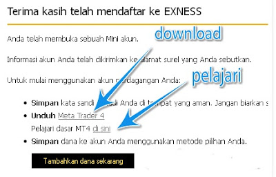 cara daftar di broker exness