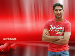  Yuvraj Singh profile in red tshirt.