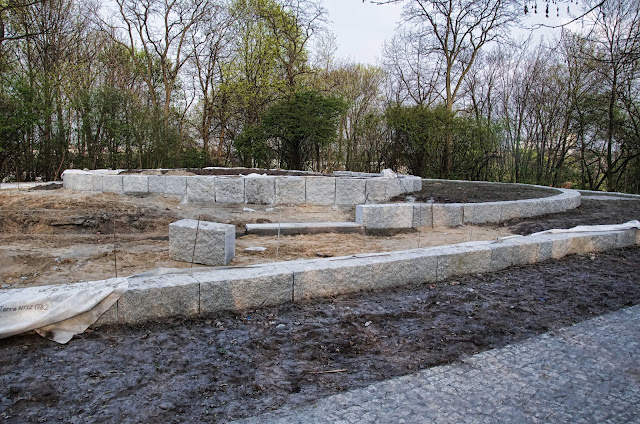 Baustelle Fritz-Schloß-Park, Aufwertung des Südplateaus, Rathenower Straße, 10559 Berlin, 03.04.2014