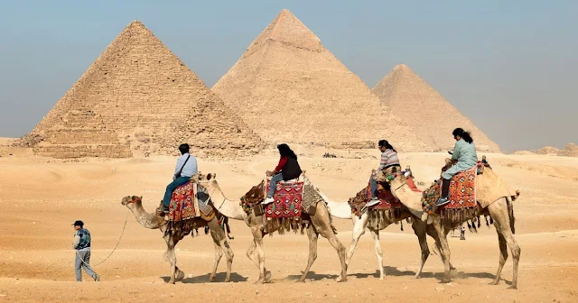 Pyramids of Giza in Egypt